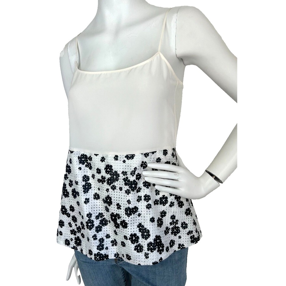 Dorothee Schumacher NWT Silk Cotton Floral Cami Top 1 XS Quiet Luxury Resort